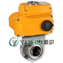 D921F衛(wèi)生級電動蝶閥(外螺紋連接)