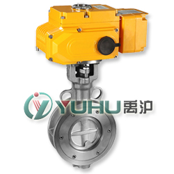 電動硬密封蝶閥(對夾式)