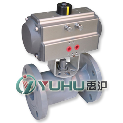 氣動塑料球閥（法蘭連接）